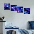 thumbnail image 4 of Outer Space Wall Art for Living Room Bedroom Universe Wall Decor Planets Stars Canvas Pictures Framed Artwork Modern Print Painting Home Walls Decoration 12 x 12 inch x 4 pcs, 4 of 6