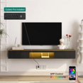 thumbnail image 4 of Floating TV Stand Wall Mounted with 16-Color LEDs, 69" Modern TV Cabinet, Entertainment Center for 60-70 Inch TVs, 4 of 8