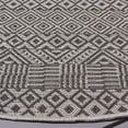 thumbnail image 4 of Safavieh Courtyard Naomi Geometric Indoor/Outdoor Area Rug, Brown/Gray, 5'3" x 5'3" Round, 4 of 10