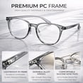 thumbnail image 4 of 2 Pack Blue Light Blocking Glasses Women Men Round Frame Computer Laptop Office Gaming, 4 of 8