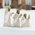 thumbnail image 3 of National Tree Company Pre-Lit Christmas Decoration, Brown, Gold,  Three Wise Men, Mesh Fabric, 105 Warm White Twinkling LED Lights, 27 Inch, 34 Inch, 42 Inch, 3 of 5