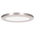 thumbnail image 1 of Access Lighting 20837LEDD-BS-ACR 9 in. ModPLUS 120-277V LED Round Flush Mount Ceiling Light, Brushed Steel - Medium, 1 of 1