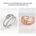 thumbnail image 3 of Anillo de descompresión anti-ansiedad ajustable Oro rosa Ormromra, 3 of 8