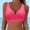 Hot Pink, variant on Triangle Bikini Top Curvy Bathing Suit for Women Wireless Tummy Control Push Up Solid Color Oversized Spaghetti Strap Swim Suit Summer Beach Necessities