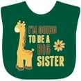 thumbnail image 3 of Inktastic I'm Going to Be a Big Sister Giraffe Girls Baby Bib, 3 of 4