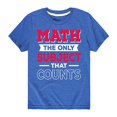 thumbnail image 2 of - Math The Only Subject That Counts - Toddler Short Sleeve T-Shirt - Size 5T Royal Blue, 2 of 3