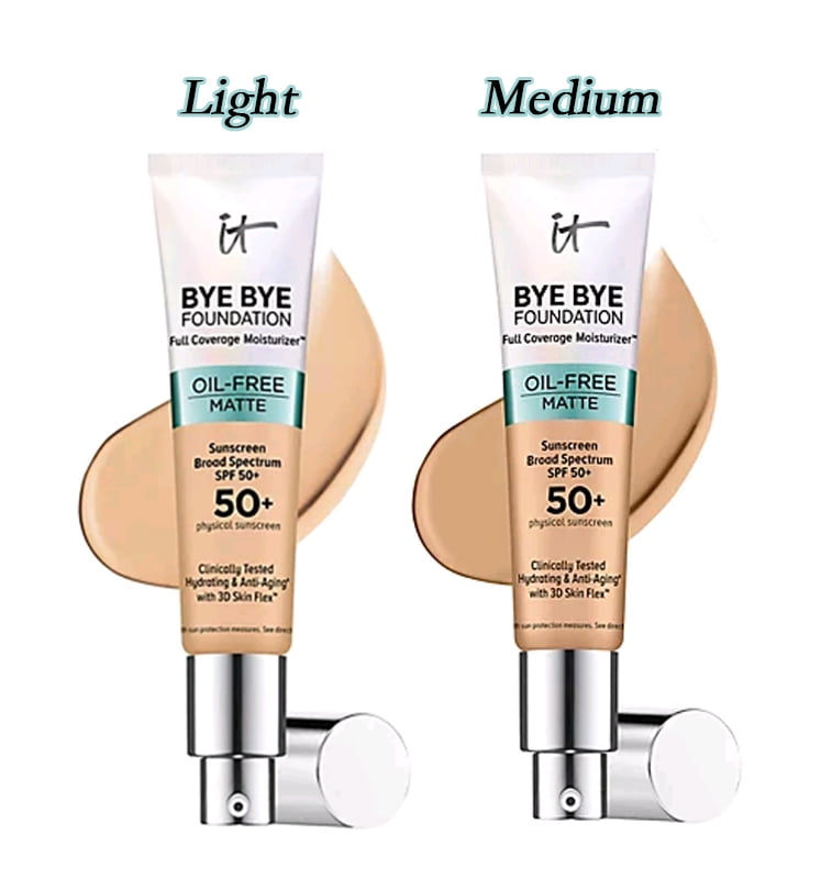It Cosmetics Bye Bye Foundation Full Coverage Moisturizer Matte SPF50