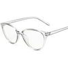 Southwit Fashion Korean Plastic Round Men Anti Blue Light Optical Glasses Eyewear Cat Eye Spectacles Blocking Glasses(Grey)