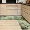 thumbnail image 3 of Sage Green Kitchen Mats Set Mats for Floor, Modern Runner Area Rug Floor Mat, 17x30 and 17x47 Inches, Farmhouse Boho Green Kitchen Decor and Accessories, Boho Leaves Moon, 3 of 6