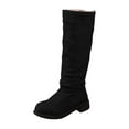 thumbnail image 2 of Heisall Womens Boots Low Heel Suede Knee High & Mid-Calf Boots Autumn Winter New Arrival Versatile Fashion Casual, 2 of 8
