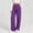 Purple women wide leg pants a1, variant on Bzdzmqm Women's Wide Leg Elastic Waist Pants with Pockets Solid Casual Lounge Long Pants Workout Summer Travel Fashion, Dark Gray S