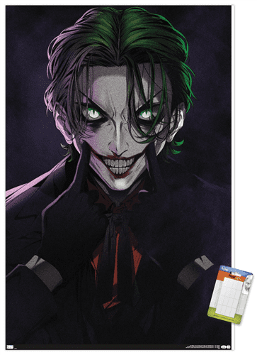 DC Comics - The Joker Anime - Smile Wall Poster, 