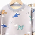 thumbnail image 4 of TOWED22 Toddler Baby Boy Fall Winter Clothes Print Long Sleeve Sweatshirt Pants Sweatsuit Set Checkered Plaid Outfit Size:11-12 Y,Color:F, 4 of 4