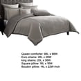 thumbnail image 5 of Loi 7pc Queen Comforter Set with Pillows, Shams Reversible Gray Silver, 5 of 6