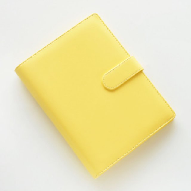 Cuaderno Simple Engrosado Papel Suave Color Macaron Bloc De Notas Hojas Sueltas Cuaderno Libro De Mano Regalo A5 Amarillo