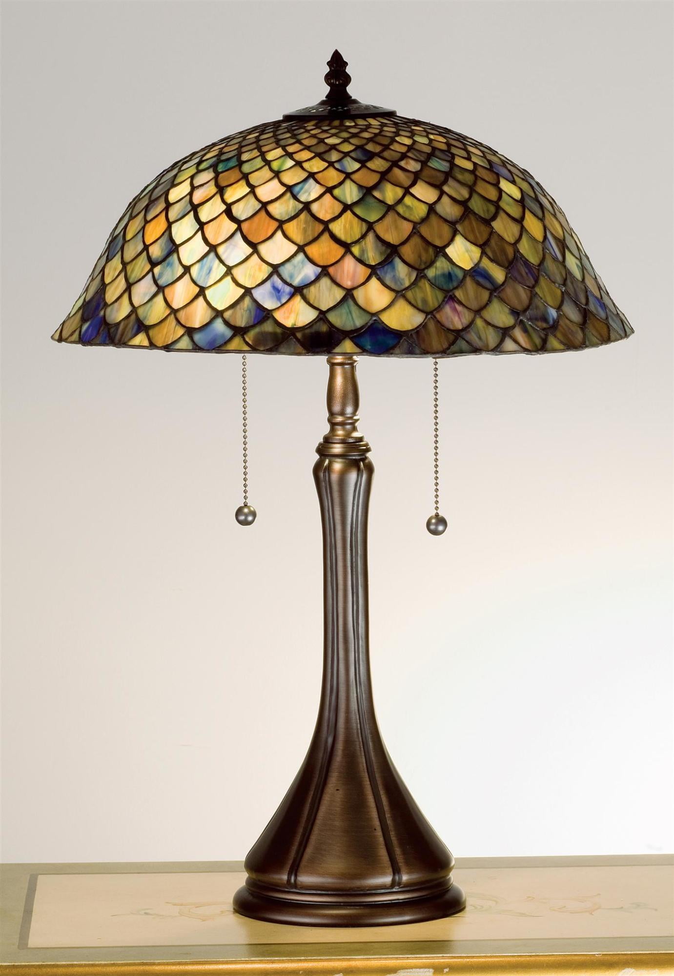 Meyda Tiffany 28369 Stained Glass / Tiffany Accent Table Lamp From The