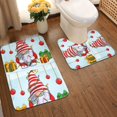 thumbnail image 2 of Yiaed Funny Christmas Gnome Print Bathroom Mat Set 2 Pieces Mat Anti-Skid Pad Ultra Soft and Absorbent Bathroom Bath Mat Contour Bath Rugs for Toilet Base, 2 of 6