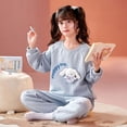 thumbnail image 3 of Pijamas de moda para padres e hijos de Sanrio Cinnamoroll Kuromi, otoño e invierno, ropa de hogar de algodón puro kawaii cálida y gruesa, 3 of 3
