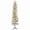 White, variant on Gianna 9ft Pre-lit Pencil Christmas Tree, Green Artificial Spruce Slim Christmas Trees with 500 Incandescent Lights, 1100 Branch Tips & Foldable Base for Home, Office, Party Decoration