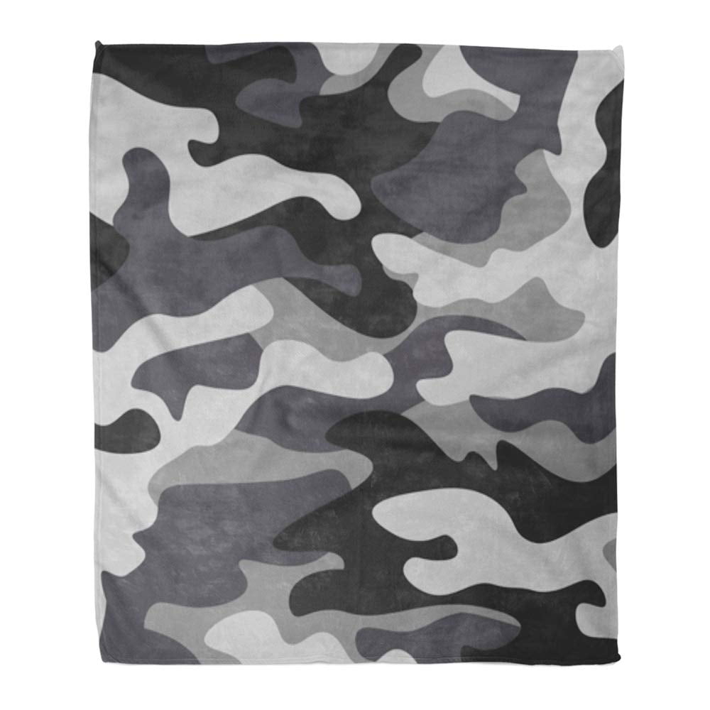 NAVY CAMO Camouflage Woods Luxury Soft Fleece Cashmere Throw Blanket 60"x80" 