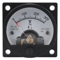 thumbnail image 1 of AC 0-300V Round Analog Dial Panel Meter Voltmeter Gauge Black, 1 of 8