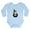 Sky Blue, variant on CafePress - PD Moreno's Halloween Fr - Long Sleeve Cotton Baby Bodysuit