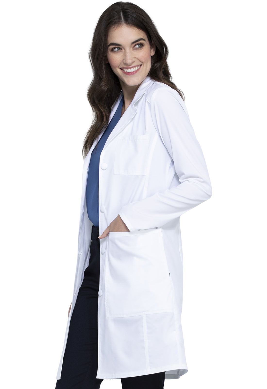 New Women Doctor Nurse Uniform Pharmacist Long Outwear Laboratory Workwear Coat 
