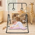 thumbnail image 7 of EUROCO Folding Gymnastics Bars for Kids, Height Adjustable Junior Training Bar, Horizontal Training Bars with Bear Rings, 7 of 7