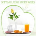thumbnail image 4 of Leather Sports Rose Bouquet - Baseball, Football, Soccer, Volleyball Artificial Flower for Graduation, Wedding & Mother's Day, Unique Gift for Female Athlete & Sports Mom,1pc, 4 of 7