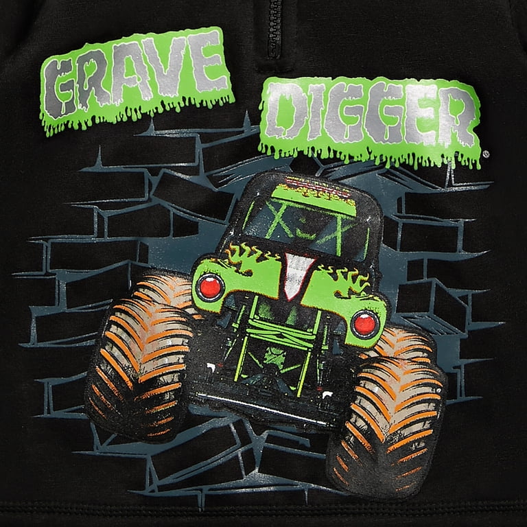 Monster Jam Toddler Boys' Half Zip Fleece Hoodie photo 2