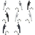 thumbnail image 1 of Window Handle Home Hardware Lever Casement Locking Household Accessories Handles Living Room Multicolored Decorative Cap White Gray Rustproof Left White, 1 of 9