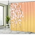 thumbnail image 4 of Ambesonne Weeping Flower Shower Curtain, Art Cherry Blossoms, 69"Wx84"L, Pale Orange, 4 of 4