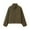 Army Green, variant on Womens Half Zip Fleece Sweater Jacket No Hood Faux Shearling Fuzzy Sherpa Crop Sweatshirt Long Sleeve Pullover (L, Beige)
