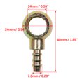 thumbnail image 4 of Unique Bargains 6mm ID Hose Barb 14mm Banjo Fitting Fuel Brake Line Adapter for Motorcycle Car, 4 of 4