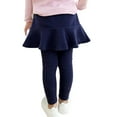 thumbnail image 4 of JUMESG Girl Leggings Girls' Capris Leggings Cotton Cropped Leggings School Uniform Laggings for Girls (Navy,5-6 Years), 4 of 7