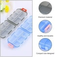 thumbnail image 3 of Travel Pill Organizer Box, Portable Pill Case, Pill Box Dispenser, With 10 Compartments For Different Medicines, 3 of 3