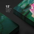 thumbnail image 4 of wall26 Canvas Print Wall Art Vibrant Close Up Pink Floral Water Lily Lake Nature Wilderness Photography Realism Decorative Yoga Multicolor Relax/Calm Zen for Living Room, Bedroom, Office - 12"x1, 4 of 5