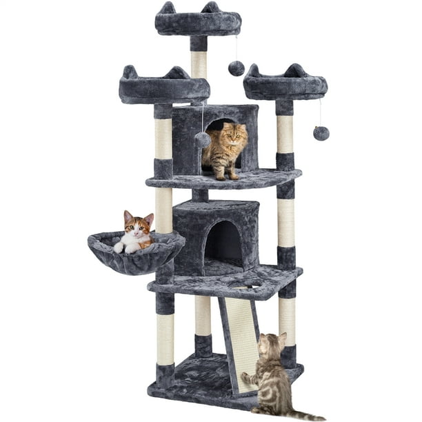 SmileMart Multilevel Large Cat Tree Tower with Condos and Scratching