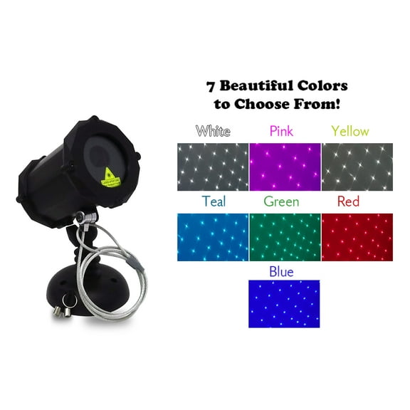 White  6 Colors: Dance Party Edition™ Bluetooth Laser Projector