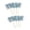Blue, variant on 10Pcs Colorful Tinsel Cake Sticks Wooden Cake Top Decorations Baking Craft Accessories For Birthday Wedding Anniversary