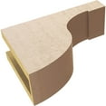 thumbnail image 6 of 4"W x 12"D x 8"H Classic Del Monte Rough Cedar Woodgrain TimberThane Corbel, Primed Tan, 6 of 6