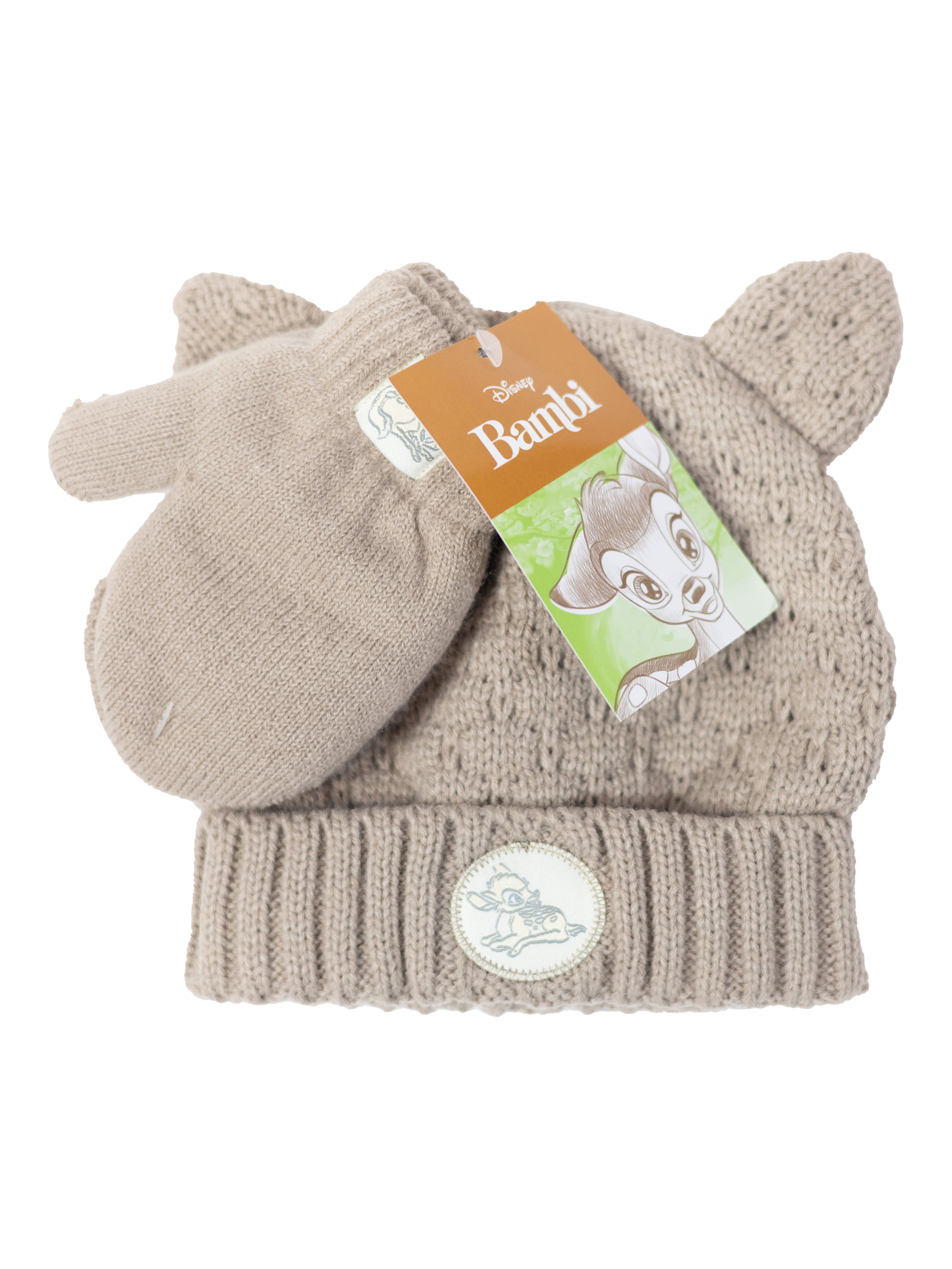 Character Baby Beanie and Mittens Set, 3-Piece