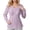 Purple, variant on Womens Nursing Tops Maternity Long Sleeve Round Neck T Shirts Breastfeeding Casual Fashion Spring Summer Clothes Purple, Size B