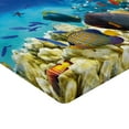 thumbnail image 2 of Ambesonne Fish Fitted Sheet, Ocean Animals, Full Size, Multicolor, 2 of 3