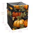 thumbnail image 5 of Thanksgiving Pumpkin Foldable Car Trash Bin with Lid, Leak-Proof Mini Trash Can, Hanging Storage Bag for Car, 5 of 6