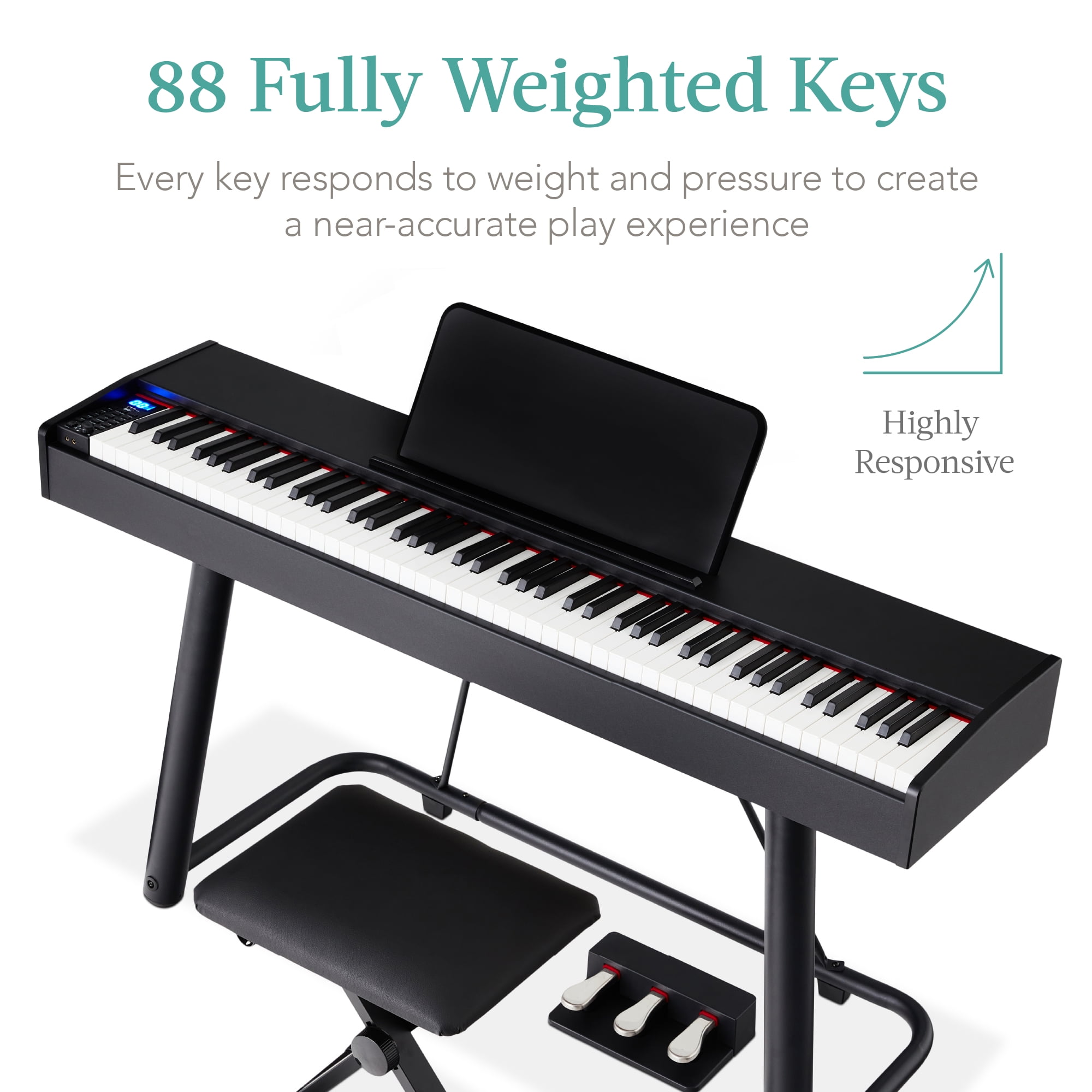 Amazon.com: Best Choice Products 88-Key Weighted Full Size