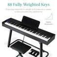 Best Choice 88Key Electric Keyboard, Full Size Digital Piano Set w/ U