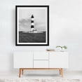 thumbnail image 3 of Bodie Island Lighthouse 01 B&W - Nags Head North Carolina Photography Lighthouse Black and White Coastal Architecture Beach Scenic Vintage Black Framed Wall Art Print 11 x 14 inches, 3 of 4