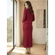 thumbnail image 3 of Set de Vestido y Suéter, Conjunto Elegante Stretch, Vestido con Abertura Suéter Ligero para Mujer, 3 of 5