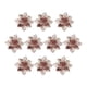 thumbnail image 2 of 10x Flores Artificiales de Poinsettia de Navidad Colco Oro 9cm Decoraciones para árboles de Navidad, 2 of 8